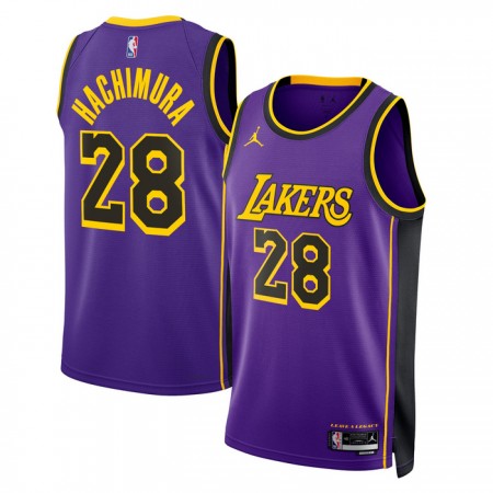 Dres Los Angeles Lakers Rui Hachimura 28 Jordan 2022-23 Statement Edition Ljubičasta Swingman
